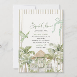 Modern Watercolor Serenity Sands Starlight Bridal Invitation