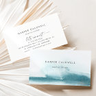 Modern Watercolor | Teal Business Card