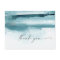 Modern Watercolor | Teal Thank You Postcard