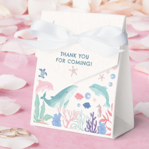 Modern Watercolor Under the Sea Baby Shower Favour Box