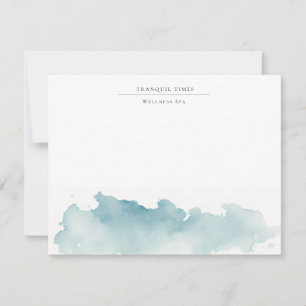 Modern Watercolor waves flat  Card