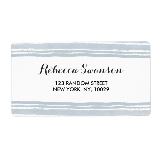 Modern Watercolor Wedding Address Label