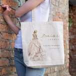 Modern Watercolor Wedding Gown Bridal Shower Tote Bag<br><div class="desc">If you need any further customisation please feel free to message me on yellowfebstudio@gmail.com.</div>
