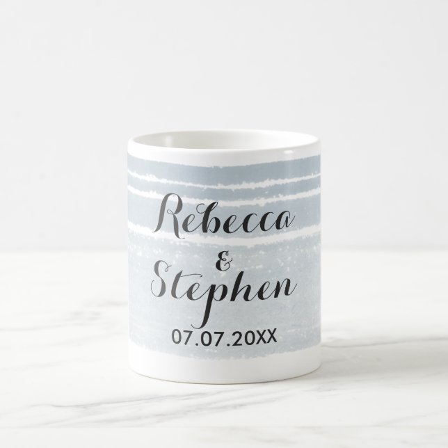 Modern Watercolor Wedding Mug (Center)