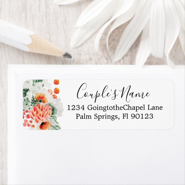 Modern Watercolor Wildflowers Trendy Floral (Insitu)