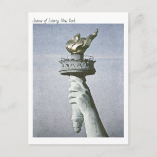 Modern Watercolour, Statue Of Liberty Torch Postcard