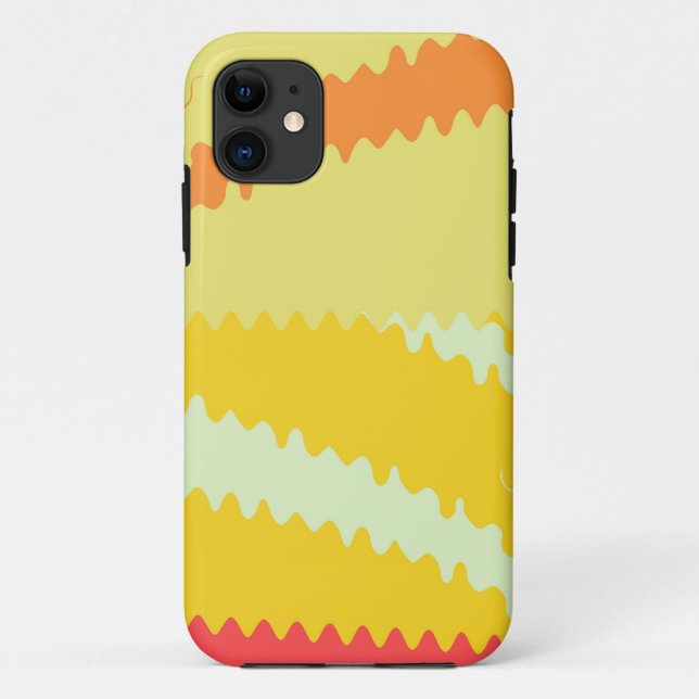 Modern Waves Abstract Graphic Case-Mate iPhone Case (Back)