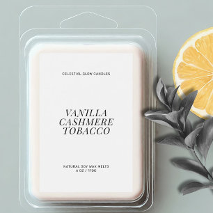 Modern wax melt minimal label