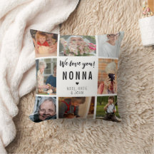 Modern We love you Nonna 8 Photo Collage