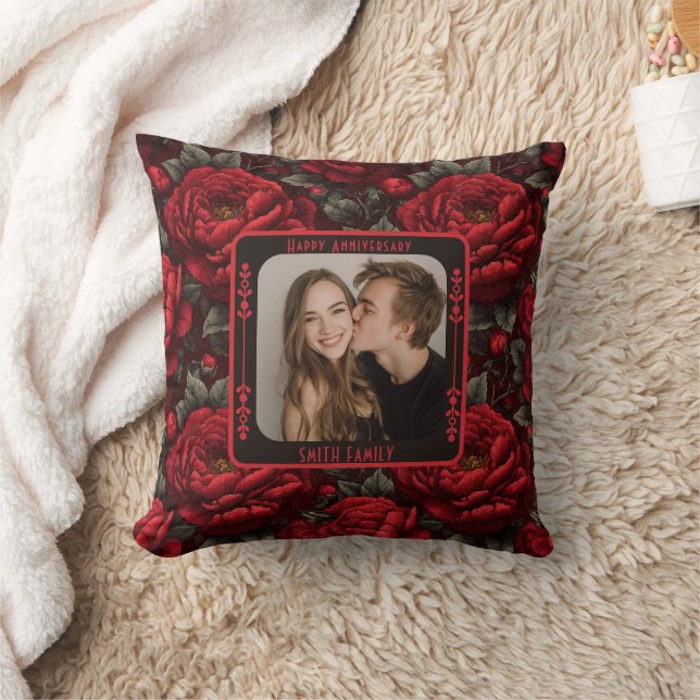Modern Wedding 20Th Anniversary Throw Pillow  (Blanket)