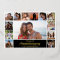 Modern Wedding Anniversary Photo Collage Foil Card