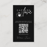 Modern Wedding Capture the love Qr Code