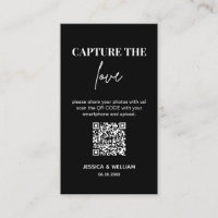 Modern Wedding Capture the love Qr Code