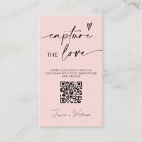 Modern Wedding Capture the love Qr Code