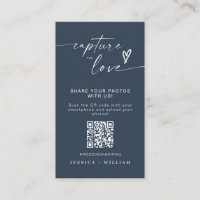 Modern Wedding Capture the love Qr Code