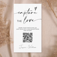Modern Wedding Capture the love Qr Code