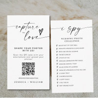 Modern Wedding Capture the love Qr Code