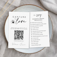 Modern Wedding Capture the love Qr Code