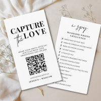 Modern Wedding Capture the love Qr Code