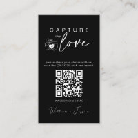 Modern Wedding Capture the love Qr Code