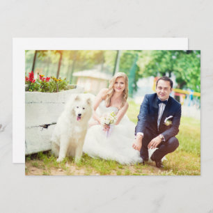 Modern Wedding Day Two Photo Thank You