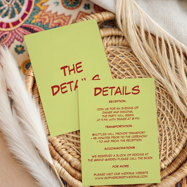 Modern Wedding Details Enclosure Card (Creator Uploaded)