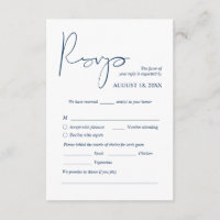 Modern Wedding Dinner Invites RSVP Enclosed Cards