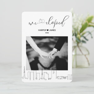 Modern Wedding Elopement Announcement   Tokyo