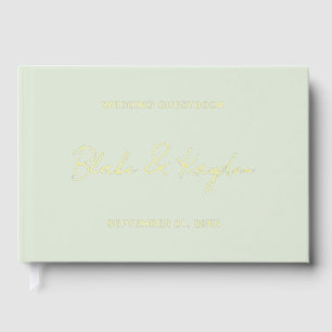 Modern Wedding Engagement Party Personalised Guest Book
