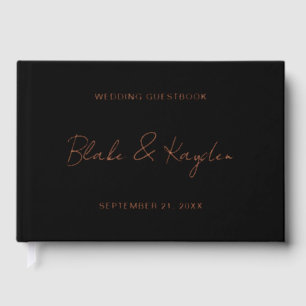 Modern Wedding Engagement Party Personalised Guest Book