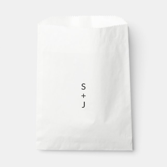 Modern Wedding  Favour Bags (Front)