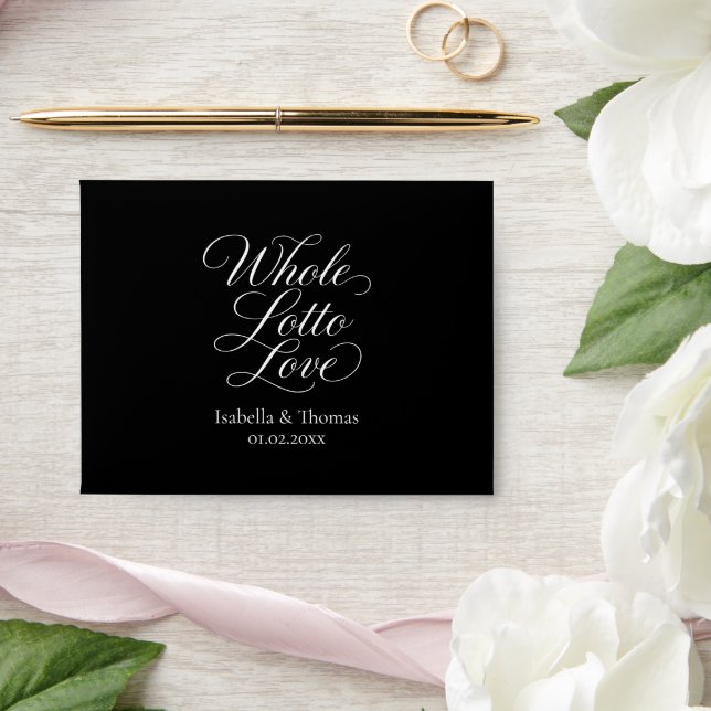 Modern Wedding Favour Envelope Whole Lotto Love (Wedding)