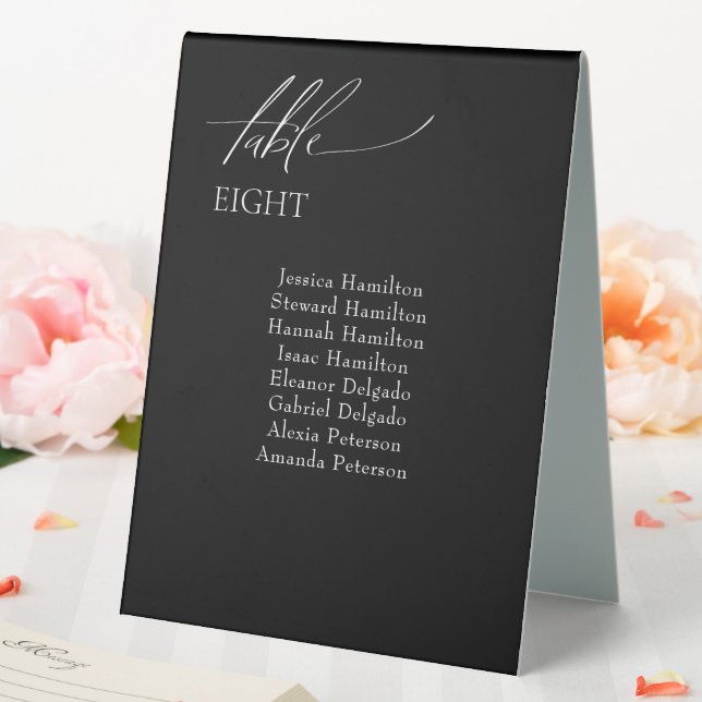 Modern Wedding Guest Seating Table Number (In SItu (Wedding))