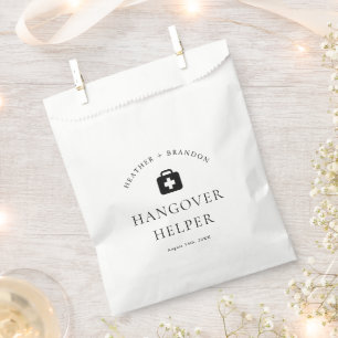 Modern Wedding Hangover Kit  Favour Bags