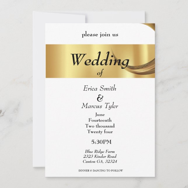MODERN WEDDING INVITATION (Front)