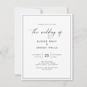 Modern Wedding Invitation