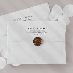 Modern Wedding Invitation Envelope / AVERY Suite
