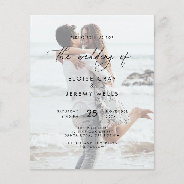 Modern Wedding Invitation  Flyer (Front)