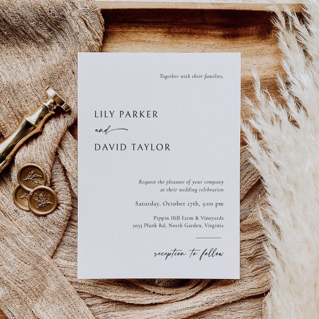 Modern Wedding Invitation Template with Photo (Creator Uploaded)