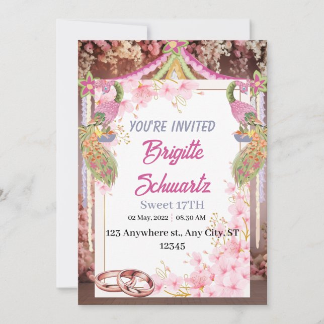 modern Wedding invitations (Front)