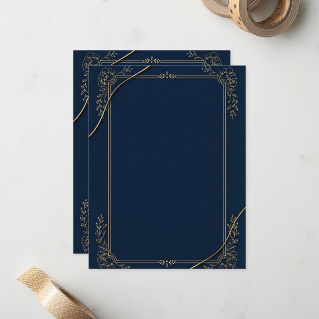 Modern wedding invitations (Front/Back In Situ)