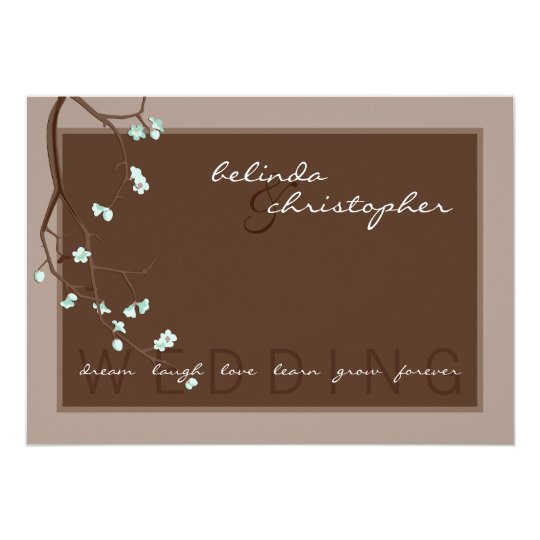 MODERN WEDDING INVITATIONS :: cherry blossoms 4L