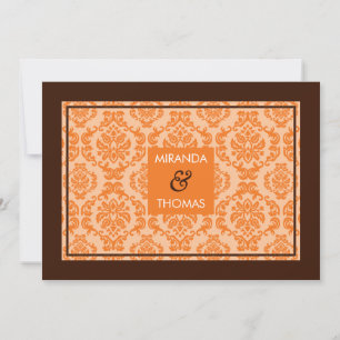 MODERN WEDDING INVITATIONS :: damask colours 8