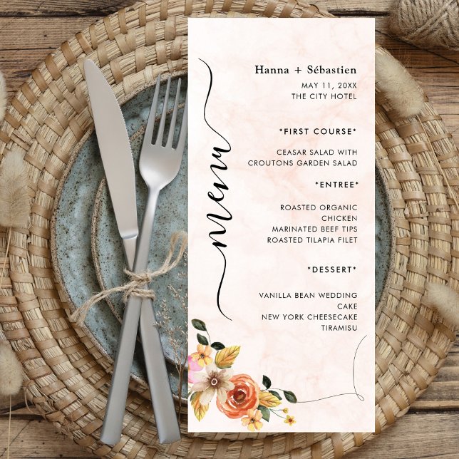 Modern  Wedding Menu (Creator Uploaded)