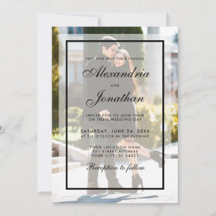 Modern Wedding Photo Invitation - Overlay