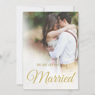 Modern Wedding Photo Overlay Elegant Simple Invita Invitation