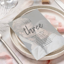 Modern Wedding Photo Seating Chart 