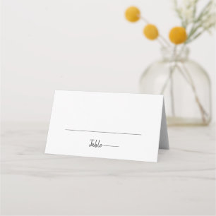 Modern Wedding Place Card