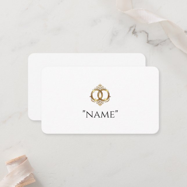 Modern Wedding Place Cards (Front/Back In Situ)