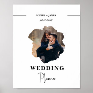 Modern Wedding Planner Itinerary Planning Book  Poster
